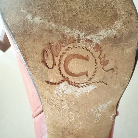 Lucchese Women 6.5D Charlie 1 Horse Pink High Heel Boots Western Cowgirl Barbie - Picture 11 of 11